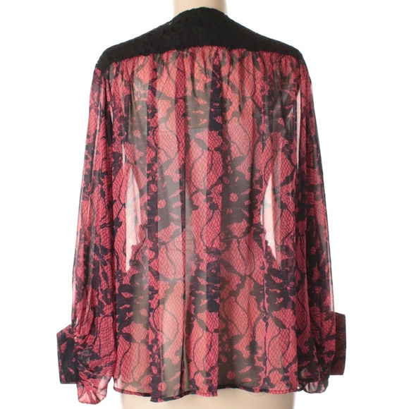 LIKE NEW Med Sheer Asian & Boho Kimono - Picture 3 of 4
